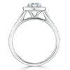 Heart Cut Lab Diamond Engagement Ring, Classic Halo