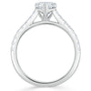 Heart Cut Lab Diamond Engagement Ring, Classic Style