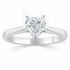 Heart Cut Lab Diamond Engagement Ring, Classic Style