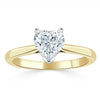 Heart Cut Lab Diamond Engagement Ring, Classic Style