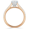 Heart Cut Lab Diamond Engagement Ring, Classic Style