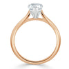 Heart Cut Lab Diamond Engagement Ring, Classic Style