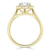 Heart Cut Lab Diamond Halo Engagement Ring