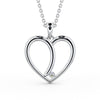 Heart Shaped Pendant 0.08ct