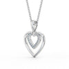 Heart Shaped Pendant 0.15ct