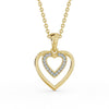 Heart Shaped Pendant 0.15ct