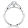 Marquise Cut Lab Diamond 3 Stone Engagement Ring