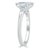 Marquise Cut Lab Diamond 3 Stone Engagement Ring