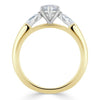 Marquise Cut Lab Diamond 3 Stone Engagement Ring