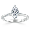 Marquise Cut Lab Diamond Engagement Ring, Classic Style
