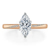 Marquise Cut Lab Diamond Engagement Ring, Classic Style
