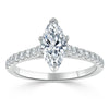 Marquise Cut Lab Diamond Engagement Ring, Classic Style