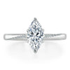 Marquise Cut Lab Diamond Engagement Ring, Classic Style