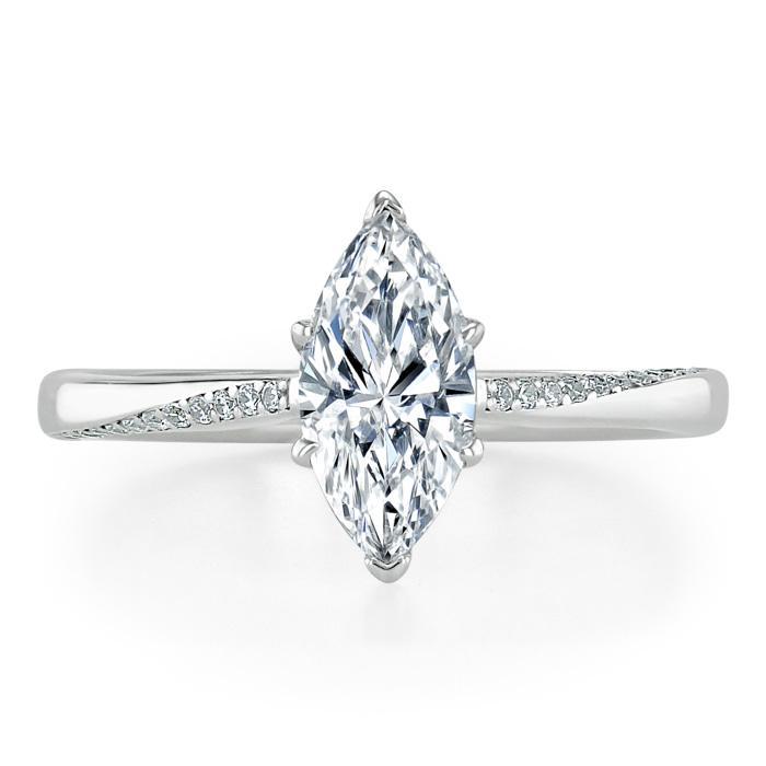 Marquise Cut Lab Diamond Engagement Ring, Classic Style