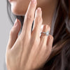 Marquise Cut Lab Diamond With Hidden Halo And Side Stones