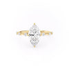 Marquise Cut Lab Diamond With Stone Set Shoulders