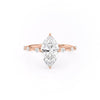 Marquise Cut Lab Diamond With Stone Set Shoulders