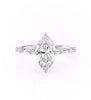 Marquise Cut Lab Diamond With Stone Set Shoulders