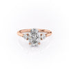 Oval Cut Lab Diamond 3 Stone Ring