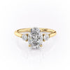 Oval Cut Lab Diamond 3 Stone Ring