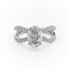 Oval Cut Lab Diamond Criss-Cross Design