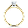 Oval Cut Lab Diamond Engagement Ring, Classic Design