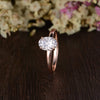Oval Cut Lab Diamond Engagement Ring, Classic Design