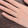 Oval Cut Lab Diamond Engagement Ring, Classic Design