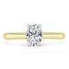 Oval Cut Lab Diamond Engagement Ring, Classic Design