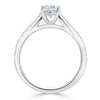 Oval Cut Lab Diamond Engagement Ring, Classic Style