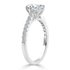Oval Cut Lab Diamond Engagement Ring, Classic Style