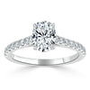 Oval Cut Lab Diamond Engagement Ring, Classic Style