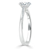 Oval Cut Lab Diamond Engagement Ring, Classic Style