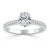 Oval Cut Lab Diamond Engagement Ring, Classic Style