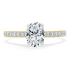 Oval Cut Lab Diamond Engagement Ring, Classic Style