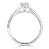Oval Cut Lab Diamond Engagement Ring, Classic Style