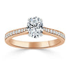 Oval Cut Lab Diamond Engagement Ring, Classic Style