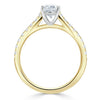 Oval Cut Lab Diamond Engagement Ring, Classic Style