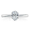 Oval Cut Lab Diamond Engagement Ring, Classic Style