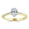 Oval Cut Lab Diamond Engagement Ring, Classic Style