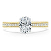 Oval Cut Lab Diamond Engagement Ring, Classic Style