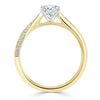 Oval Cut Lab Diamond Engagement Ring, Classic Style
