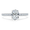 Oval Cut Lab Diamond Engagement Ring, Classic Style