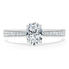 Oval Cut Lab Diamond Engagement Ring, Classic Style
