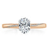 Oval Cut Lab Diamond Engagement Ring, Classic Style