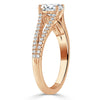 Oval Cut Lab Diamond Engagement Ring, Split Shank