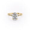 Oval Cut Lab Diamond Engagement Ring, Vintage Design