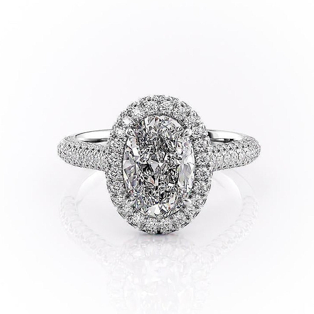 Oval Cut Lab Diamond Full Set