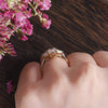 Oval Cut Lab Diamond & Opal Engagement Ring, Edwardian Design