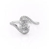 Oval Cut Lab Diamond Twist Ring